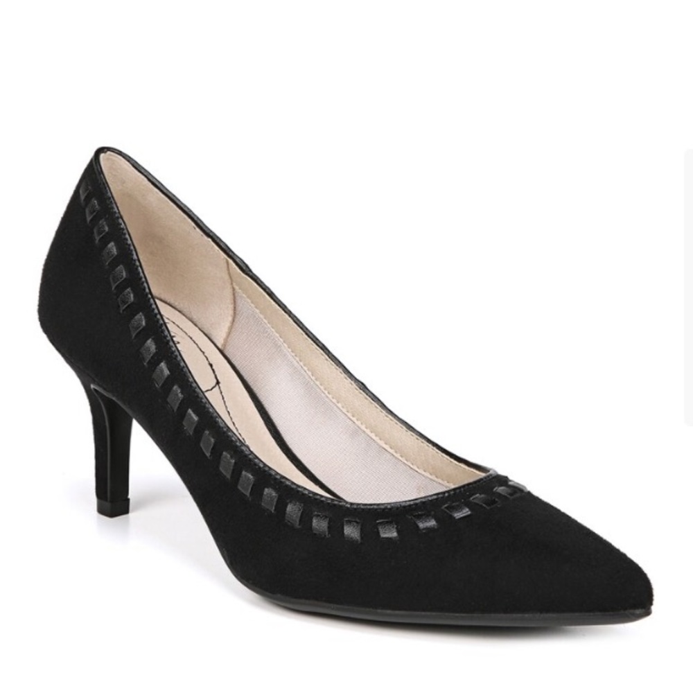 Women’s life stride Shelby black side heels
